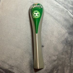 Carlsberg All Malt Premium Beer handle. Official Beer To The Irish Team